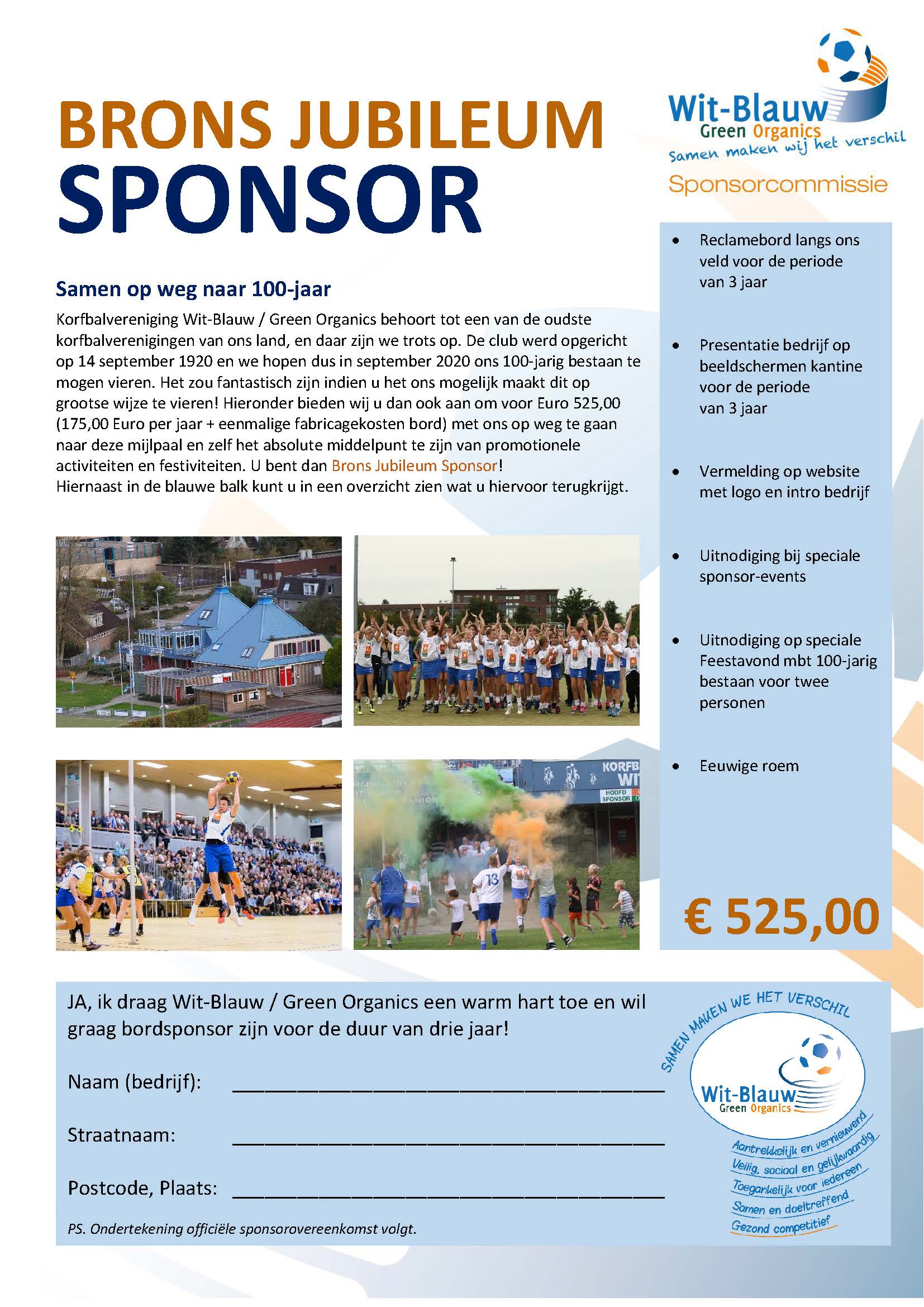 Brons Jubileum Sponsor A4